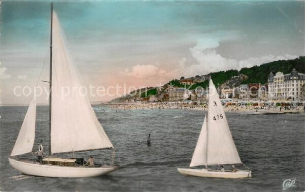Segelboote Trouville Plage