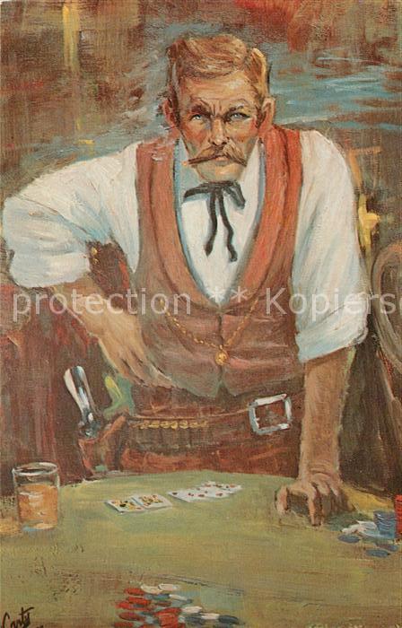 Kuenstlerkarte Lea F. McCarty Doc Holliday Calico Ghos