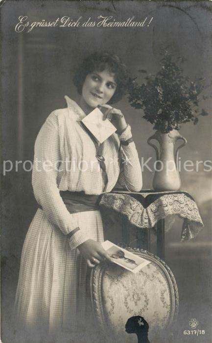 Foto SBW RPH Nr. 6317/18 Frau Brief Soldat