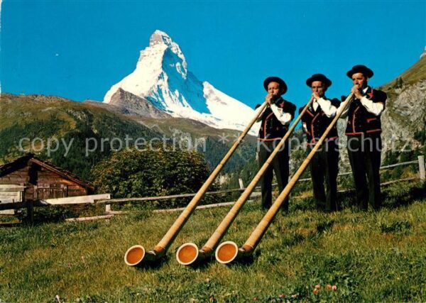 Alphorn Alphorntrio Edelweiss Zermatt Matterhor