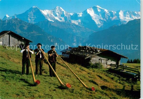 Alphorn Alphornbläser Eiger Mönch Jungfrau
