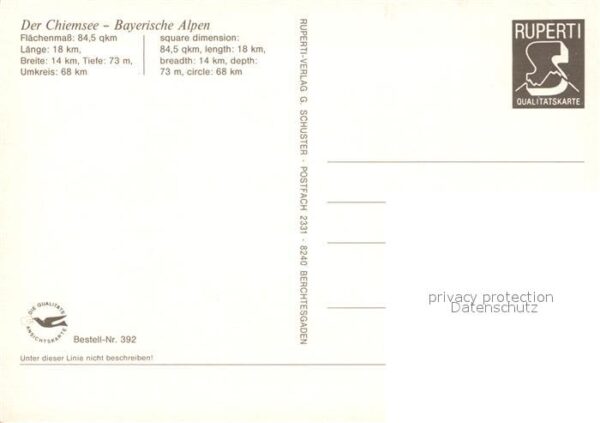 Panoramakarte Strassenkarte Chiemsee – Bild 2