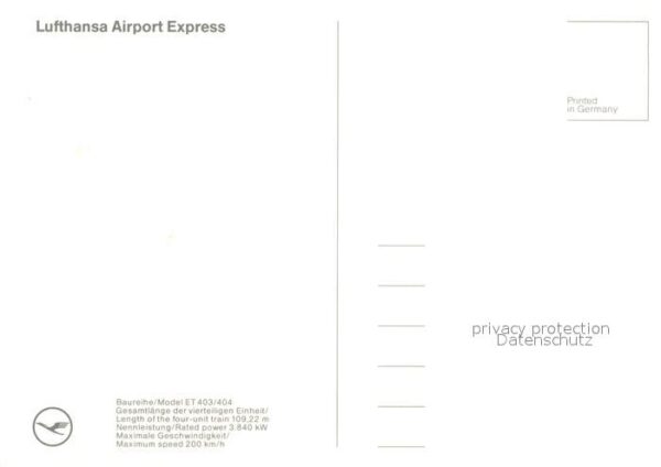 Eisenbahn Lufthansa Airport Express – Bild 2