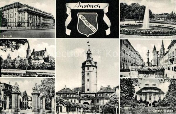 Ansbach Mittelfranken Herriedertor Schloss Johanniskirche