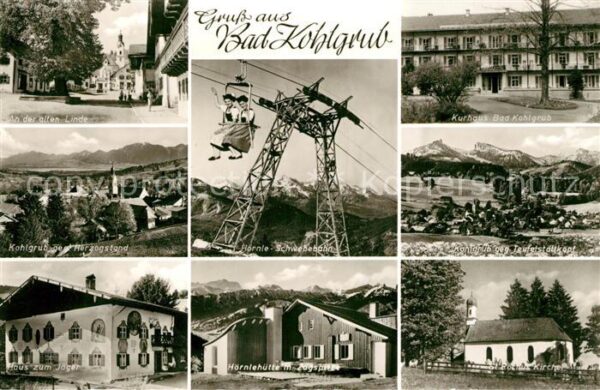 Bad Kohlgrub Haus zum Jäger Hörnlehütte Sesselbahn