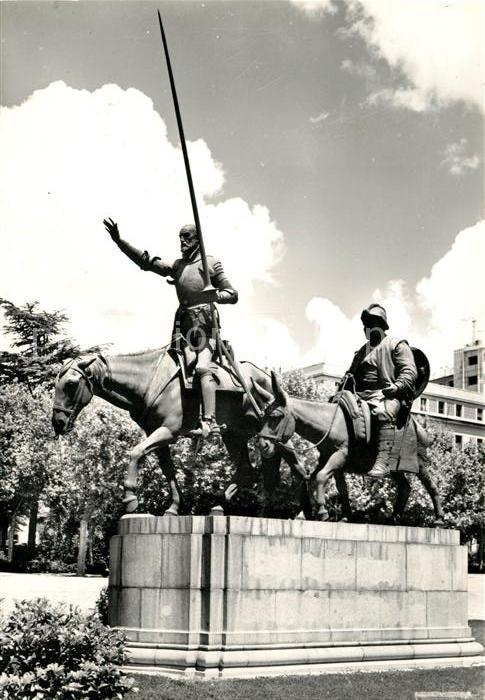 Madrid Spain Don Quijote v Sancho Ponza