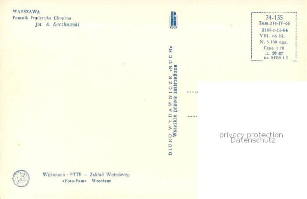 Warszawa Pomnik Fryderyka Chopina – Bild 2