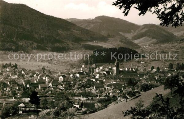 Haslach Kinzigtal Panorama Schwarzwald