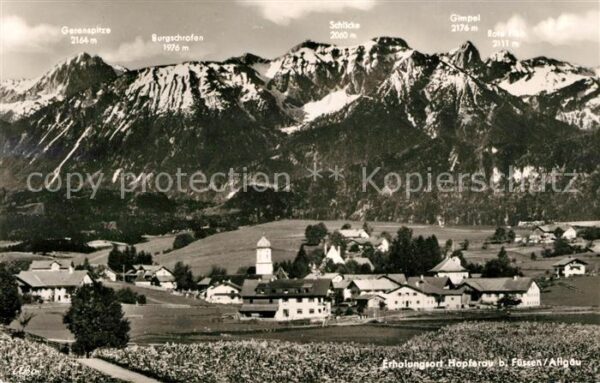 Hopferau Panorama Erholungsort Allgäuer Alpen