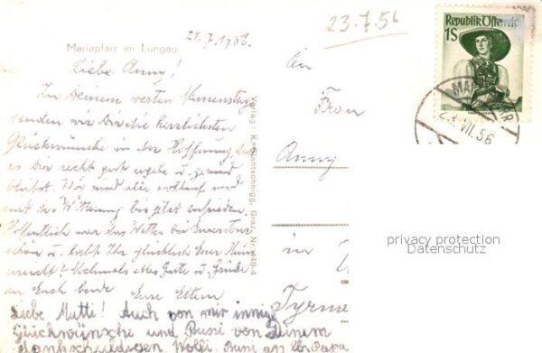 Mariapfarr Ortsansicht mit Kirche Alpen – Bild 2