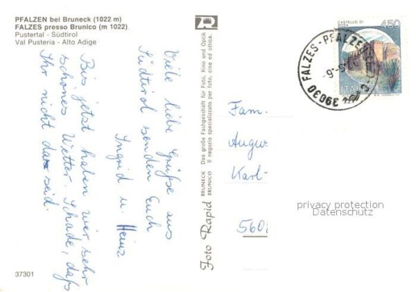 Pfalzen Bruneck Landschaftspanorama Pustertal – Bild 2