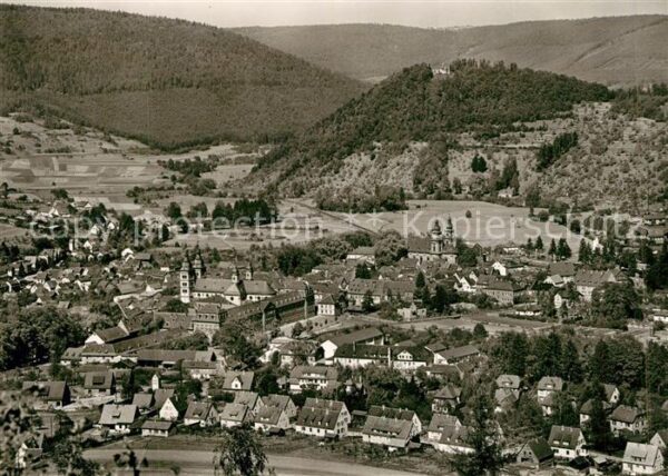 Amorbach Miltenberg Luftkurort Odenwald Fliegeraufnahme