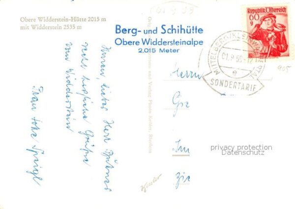 Mittelberg Kleinwalsertal Obere Widdersteinhütte mit Widderstein – Bild 2