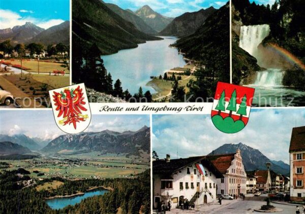 Reutte Tirol und Umgebung See Alpenpanorama Wasserfa