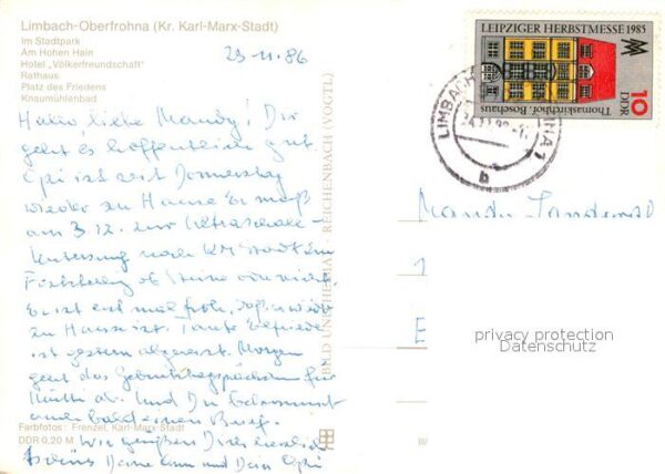 Oberfrohna Stadtpark Hoher Hain Wohnsiedlung Hotel – Bild 2
