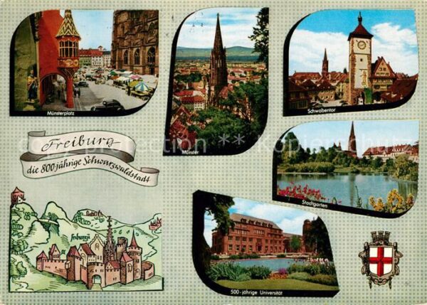 Freiburg Breisgau Münsterplatz Münster Schwabentor Stadtg