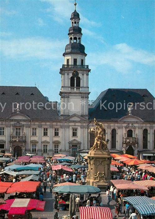 Mannheim Marktplatz Marktplatzbrunnen Altes Rath