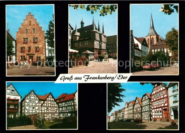 Frankenberg Eder Teilansichten Fachwerkstadt Historische
