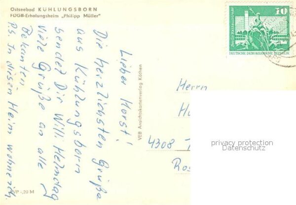 Kuehlungsborn Ostseebad Erholungsheim Philipp Müller – Bild 2