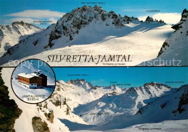 Silvretta-Hochalpenstrasse Jamtalhütte Totenfeldferner Fluchthorn