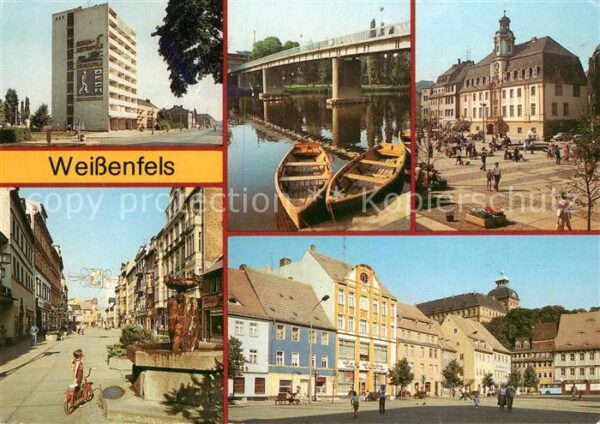 Weissenfels Saale Rathaus Karl-Marx-Platz Schloss Neu-Agu