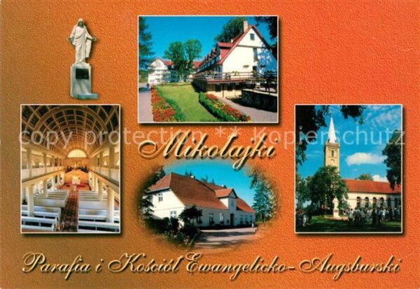 Mikolajki Ostpreussen Kosciol Ewangelicko Augsburski Sw. Troj