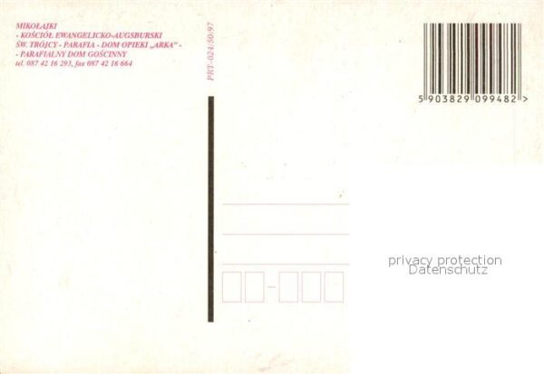 Mikolajki Ostpreussen Kosciol Ewangelicko Augsburski Sw. Troj – Bild 2