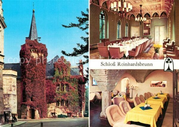 Reinhardsbrunn Schloss Reinhardsbrunn Teilansicht Ahne