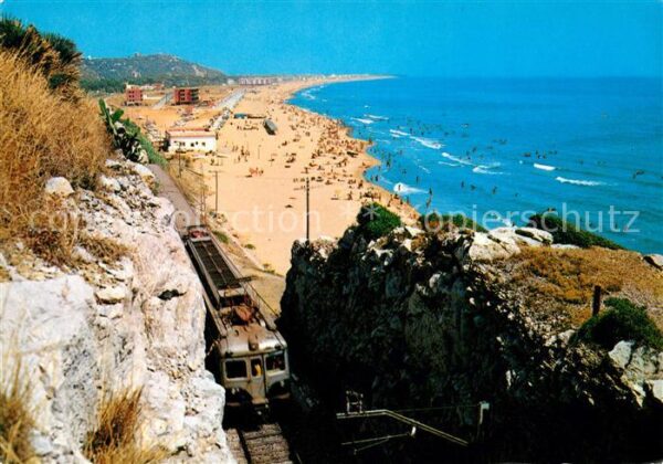 Castelldefels Strand Eisenbahn