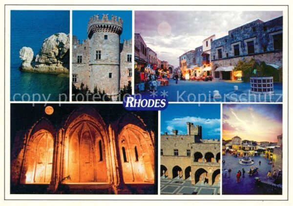 Rhodes Rhodos Greece Teilansichten