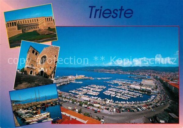 Trieste Teilansichten Fliegeraufnahme