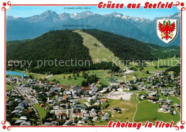 Seefeld Tirol Fliegeraufnahme mit Gschwandtkopf Seefe