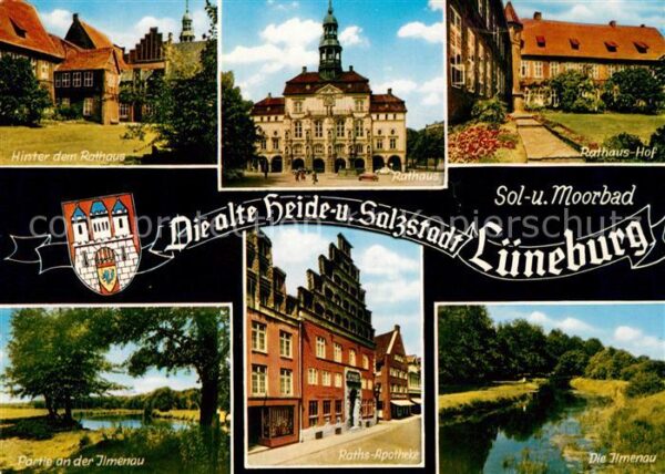 Lueneburg Rathaus Rathaushof Ilmenaupartie Raths