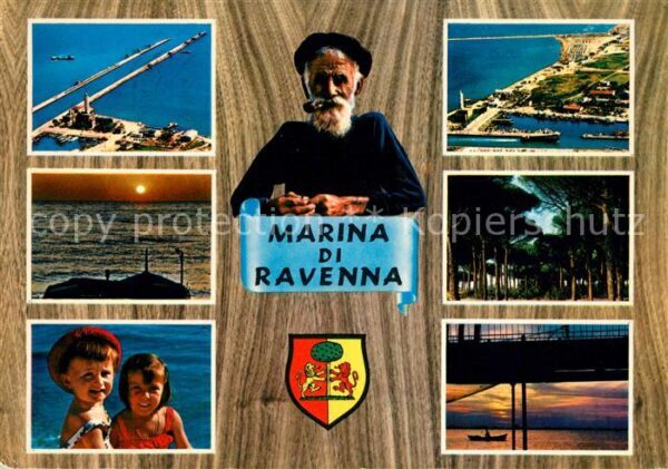 Marina di Ravenna Bacino e Porto Canale Panorama Alba La