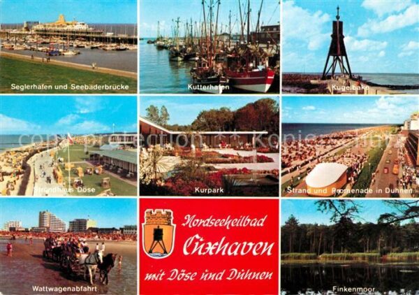 Cuxhaven Nordseebad Seglerhafen Seebäderbrücke Kutterhafen