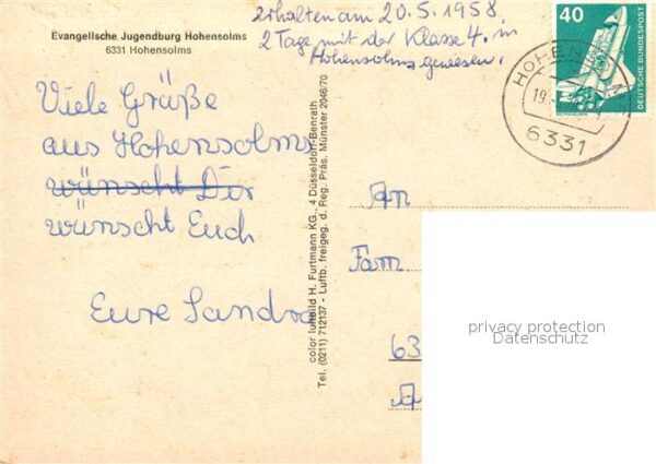 Hohensolms Evangelische Jugendburg Fliegeraufnahme – Bild 2