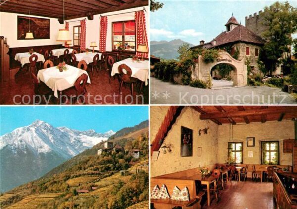 Meran Merano Schloss Thurnstein Gaststätte Alpen