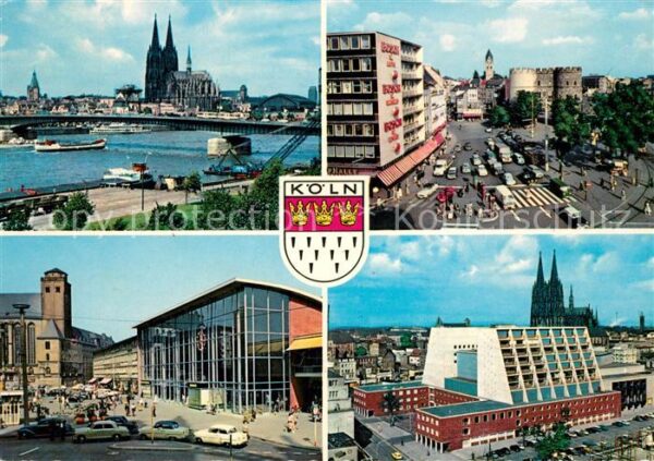 Koeln Rhein Rheinbrücke Kölner Dom Platz Tor Opernh