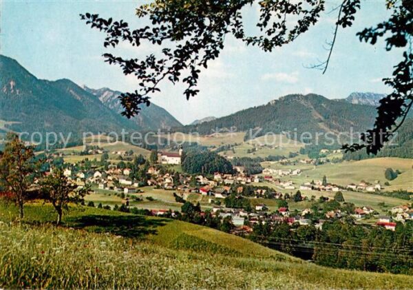 Ruhpolding Panorama Blick gegen Hörndlwand