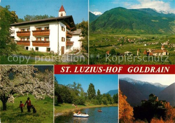Goldrain Vinschgau Ferienwohnungen St Luzius Hof Baumblüte