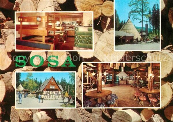 Sosa Erzgebirge Konsum Gaststätte Köhlerhütte und Meile