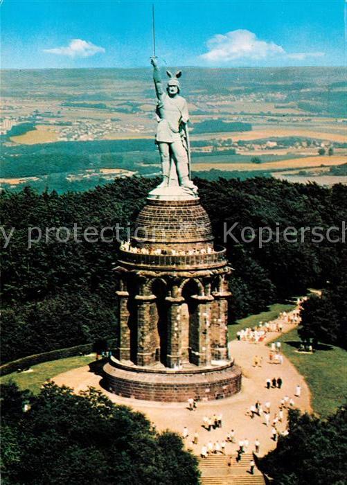 Detmold Hermannsdenkmal im Teutoburger Wald Fli