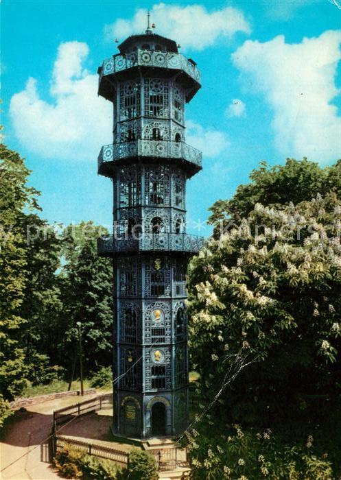 Loebau Sachsen Aussichtsturm auf dem Löbauer Berg