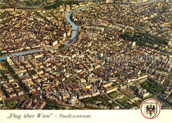 Wien Stadtzentrum Fliegeraufnahme