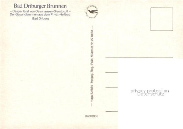 Bad Driburg Bad Driburger Brunnen Caspar Graf von O – Bild 2