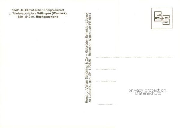 Willingen Sauerland Heilklimatischer Kneipp Kurort Drachenf – Bild 2