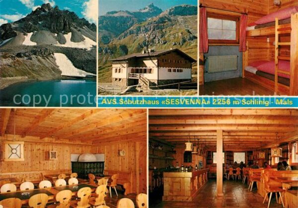 Schlinig Mals Suedtirol AVS Schutzhaus Sesvenna Bergsee Gebirgs
