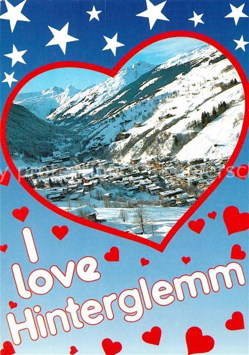 Hinterglemm Saalbach Wintersportplatz Allgäuer Alpen Herz