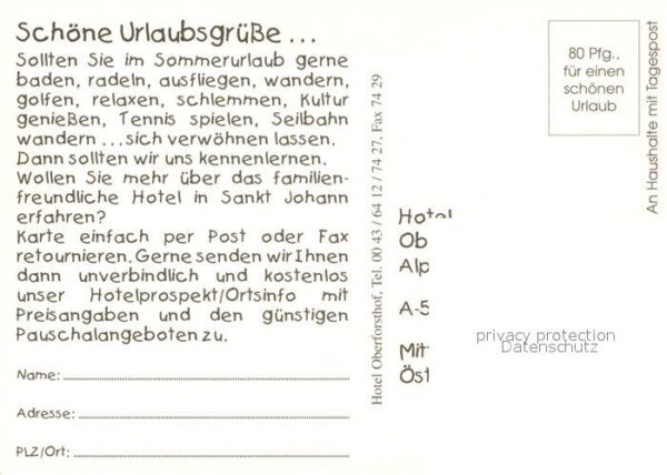 Sankt Johann Pongau Hotel Oberforsthof Swimming Pool – Bild 2