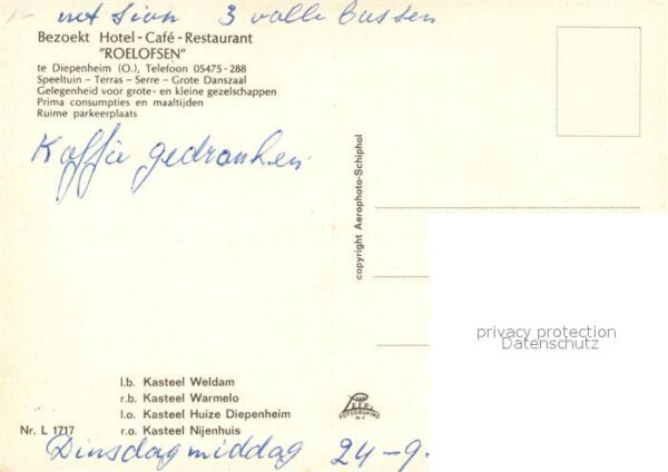 Diepenheim Schloss Hotel Cafe Restaurant Roelofsen – Bild 2